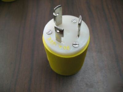 Hubbell 26CM11 L5-30 marine rated twistlock plug - nos