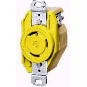 Hubbell HBL26CM10 single receptacle, marine