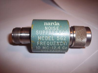 Narda microwave 562 noise suppressor 10 mc-12.4 gc