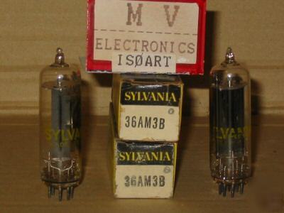 2 tubes 36AM3 b sylvania - valvole rÃ¶hren lampes 