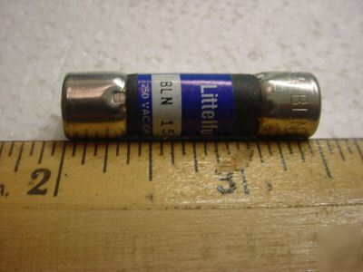 Bln-15 15 amp midget fibre fast act fuse (qty 4 ea)