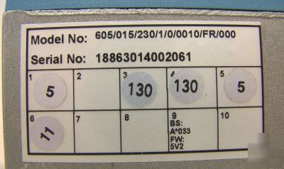 Eurotherm ssd drive ac variable spd drive 605-015-230-1