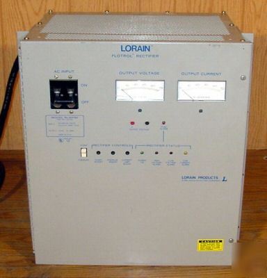 Lorain flotrol rectifier RL30F50 30 amp 55VDC 60HZ