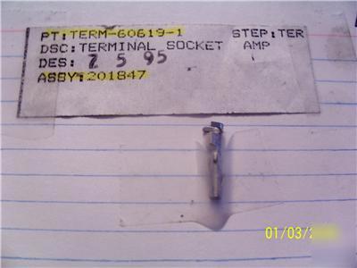Lot's of (10) terminal socket p/n 60619-1 amp/ tyco