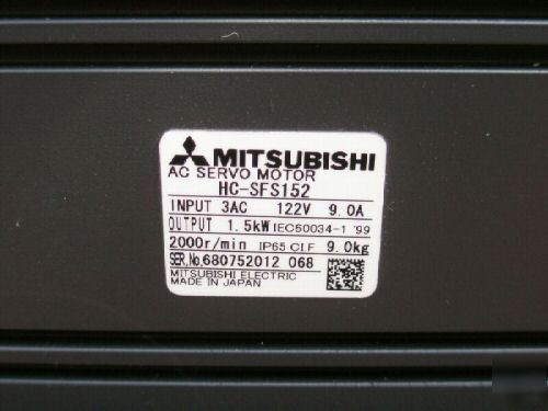 Mitsubishi melservo 200V motor hc-SFS152 mr-J2-200A/b
