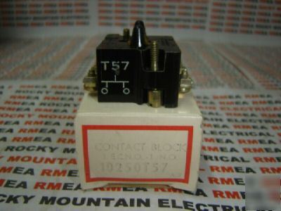 New cutler hammer contact block 10250T57 1ECNO 1 no 