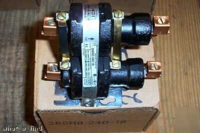 New mdi mercury contactor relay 360NO-24D-18 wrnty