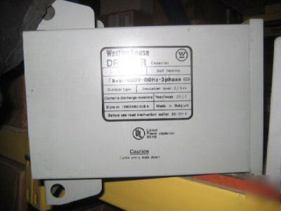 Westinghouse dri-var power capacitor 480V 3 phase 5/15K