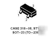 Philips BCW32 npn si g.p. sot-23 pkg'd transistor 100PC