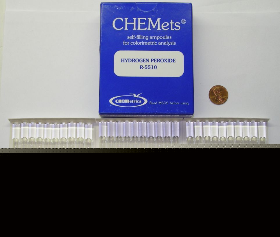 Chemets hydrogen peroxide r-5510 ampoules...30 count