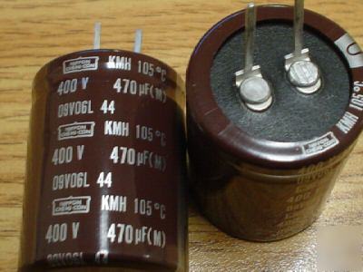 10 united chemicon 400V 470UF 105C snap in capacitors 