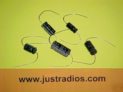 10UF at 50 volts axial electrolytic capacitors qty=25
