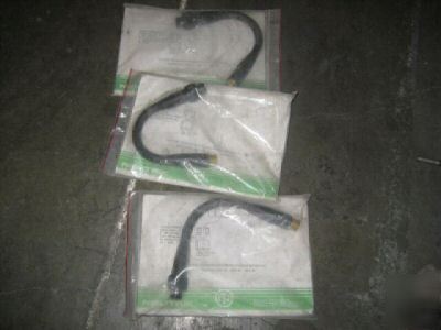 3 neutrik gooseneck connector assemblies 