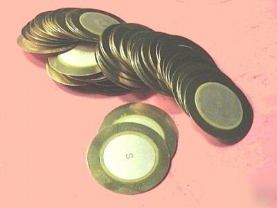 50 pcs. 27MM brass piezo discs / contact mics / pickups