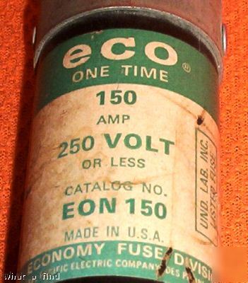 Economy eon 150 amp 250 v fuse warranty EON150 used