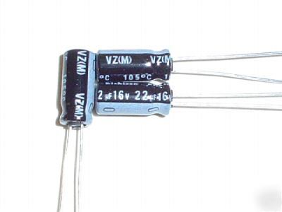New 50 pcs 16V 22UF nichicon hi-temp radial capacitors 