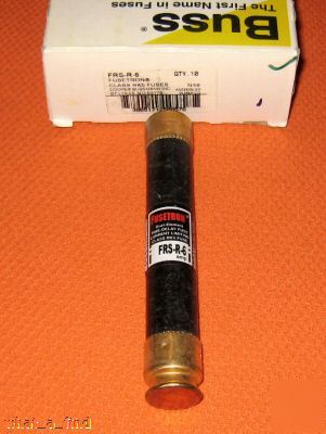 New buss frs-r-6 fuse FRSR6 class RK5 6 amp 600 volt