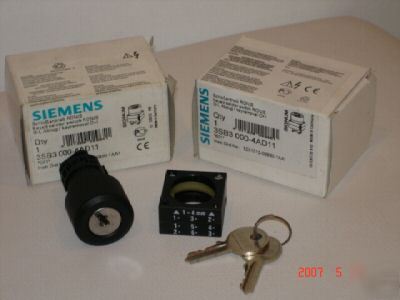 New siemens signum - keyed selector switch o+i, 22MM - 