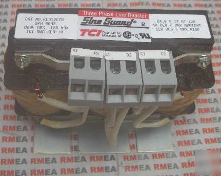 New sine guard 3PH KLR12CTB 600V line reactor 