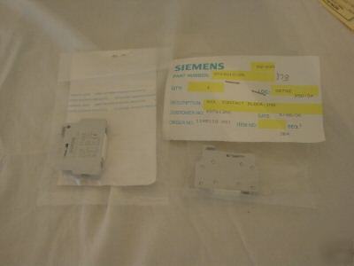 Seimens 3TX4010-2A aux contact block nip 