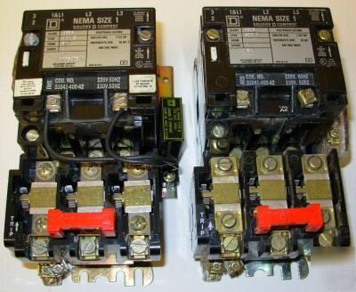 Square d starter & overload relays 8536SCO3V02S lot 27A