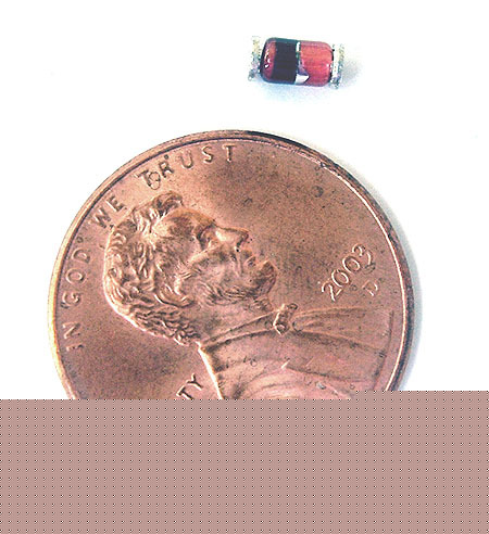 Surface mount zener diode ~ 22V 1 watt 1W (100) ZM4748A