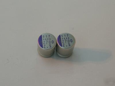 4 sanyo sepc 2.5V 2700UF os-con aluminum solid caps