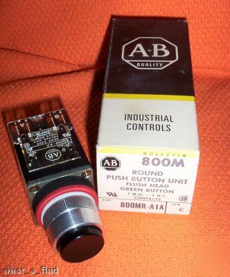 New allen bradley 800MR-A1 black push button warranty