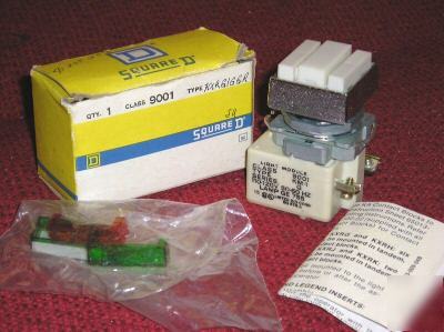 Squared - class 9001,type kxrg, dual pb's w/pilot light