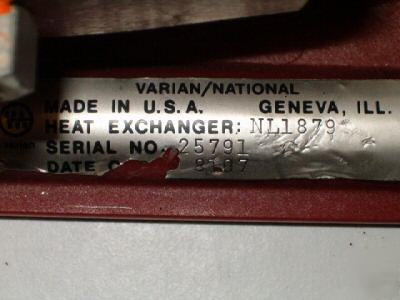 Varian national heat exchanger unit NL1879 