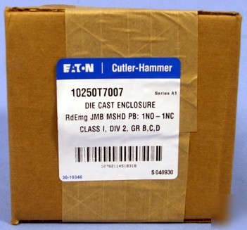  cutler-hammer 10250T7007 red emergency push button