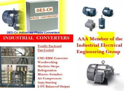 10 hp cnc rotary phase converters des-co industries
