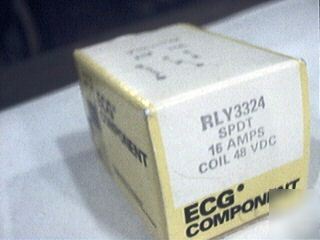 16 amp coil 48 vdc p/n rly 3324 spdt egc components
