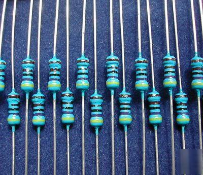 2000X 50 value 1/4W metal film resistors (1R~10MR) 1% 