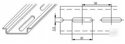35 mm din rail control cabinet steel mount,nema box 4X