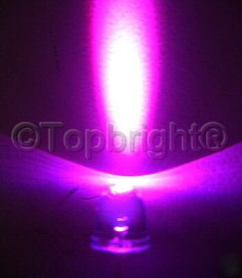 50 pcs megabright pink led 10MM 50000 mcd f/r & f/sh