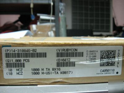 6 rubycon mcz 10V 1000UF ultra low esr motherboard cap