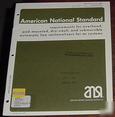Ansi standard automatic line sectionalizers ac systems