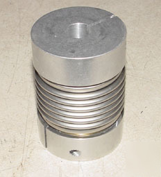 Helical flexible motor shaft coupling for 5/8
