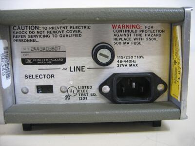 Hp agilent 8447D rf preamplifier, 100 khz - 1.3 ghz