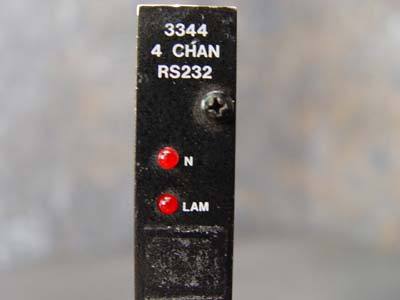 Kinetic systems 3344 4 chan RS232 camac plugin module