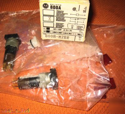 New 2 allen bradley 800A-M2BR square push button N30