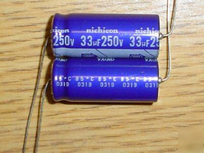 New 50 nichicon 250V 33UF axial capacitor capacitors 