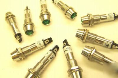 New one mini pilot light 7MM green dc/ac 