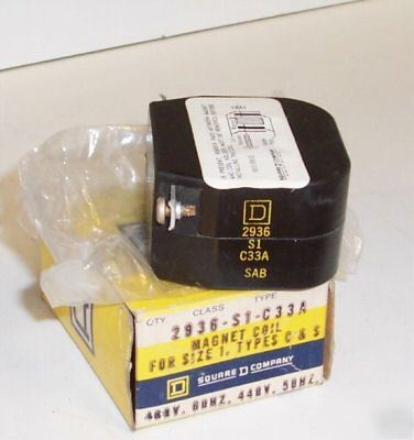 Square d 2936-S1-C33A coil 2936S1C33A