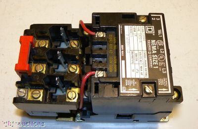 Square d nema 1 class 8536 motor starter 10 hp max