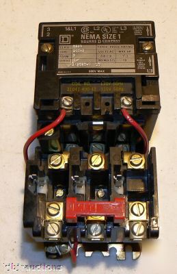 Square d nema 1 class 8536 motor starter 10 hp max