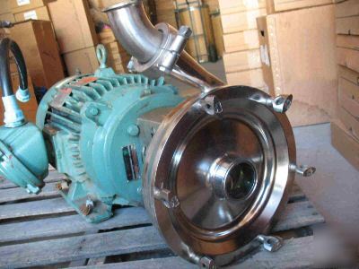 Tri-clover cl sanitary centrifugal pump 2Â½X2, 15HP xprf