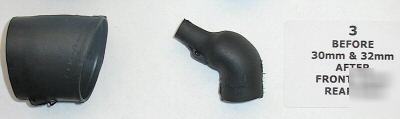 Two pieces heatshrink boot right angled