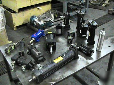  lot parker, smc, hydra, cylinders air and hydraulic 
